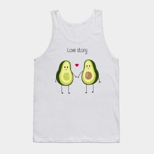 White Cute Minimalist T-Shirt Tank Top